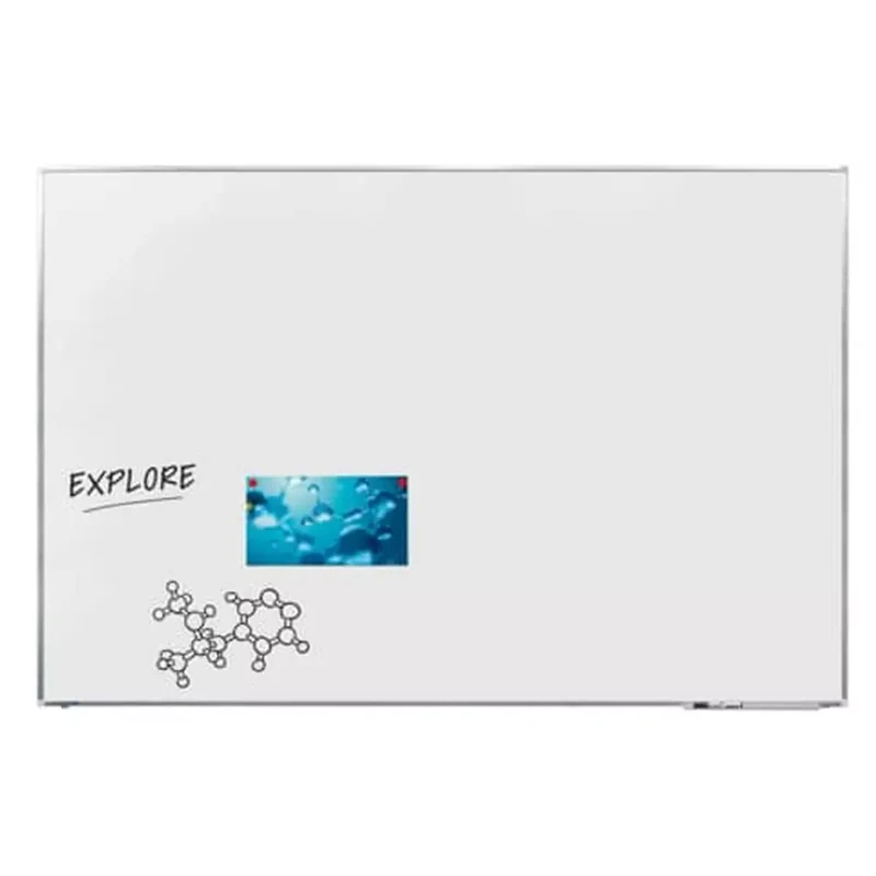 Whiteboardtafel Premium Plus - 180 x 120 cm, weiß, magnethaftend, Wandmontage