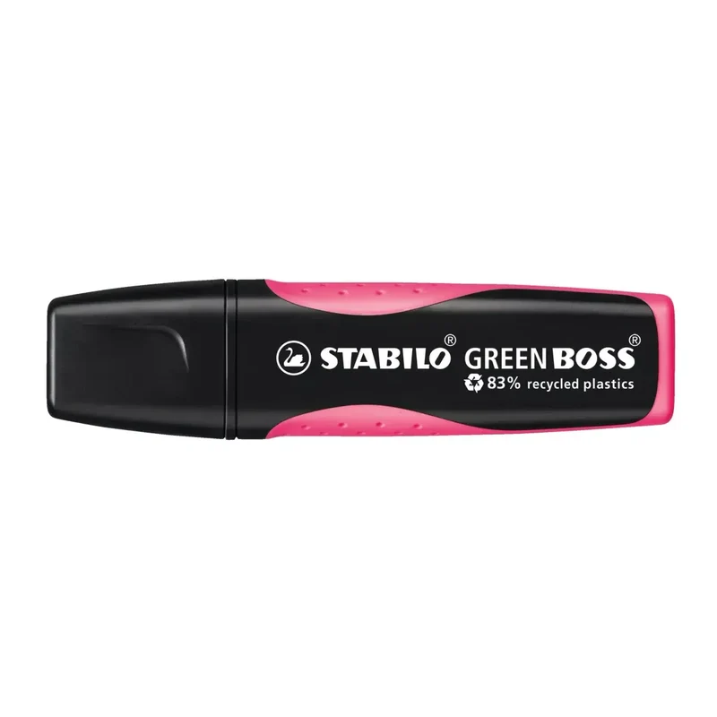 Umweltfreundlicher Textmarker - GREEN BOSS - Einzelstift - pink