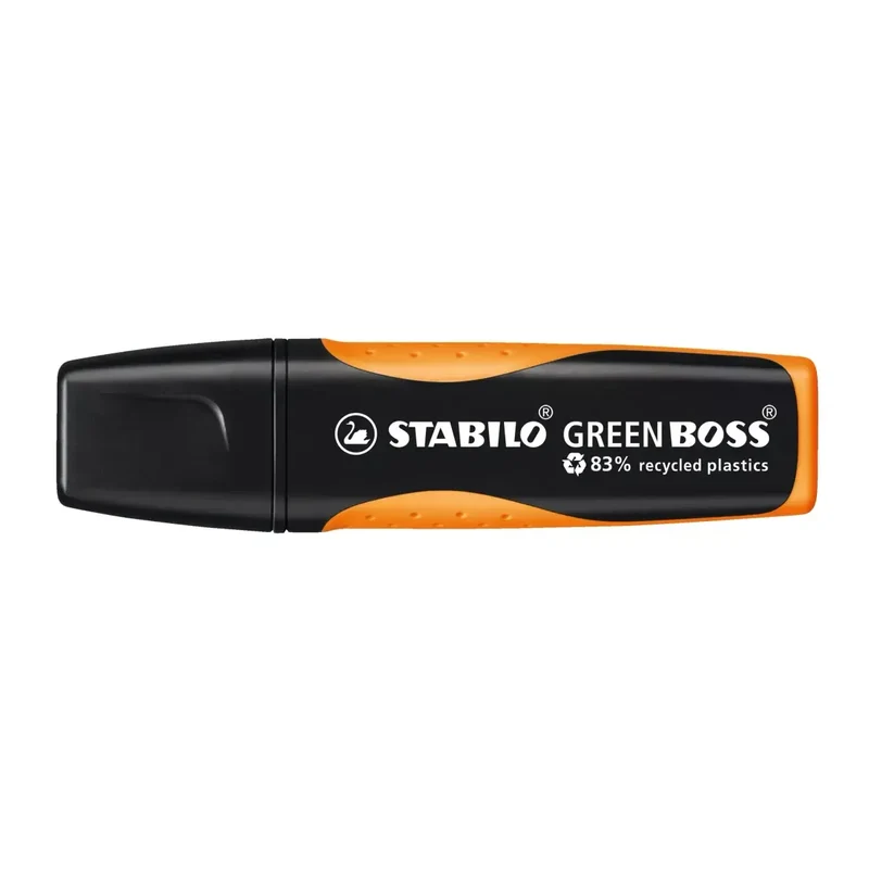Umweltfreundlicher Textmarker - GREEN BOSS - Einzelstift - orange