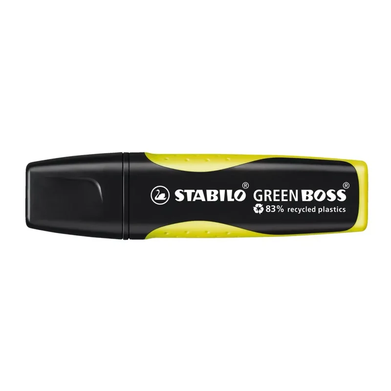 Umweltfreundlicher Textmarker - GREEN BOSS - Einzelstift - gelb