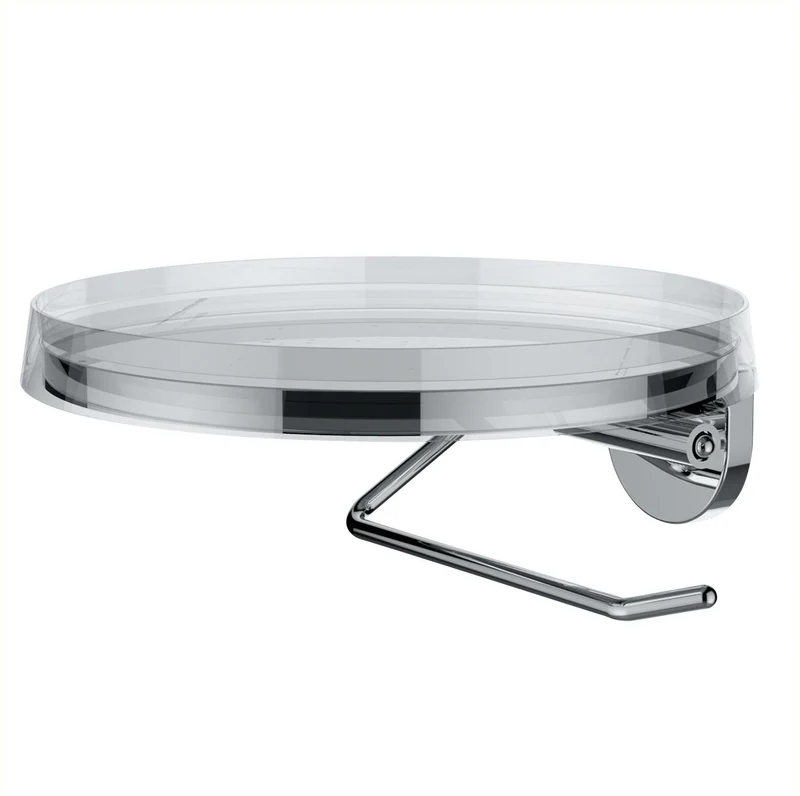 LAUFEN Toilettenpapierhalter KARTELL Deko-Disc kristallklar 185x185 mm