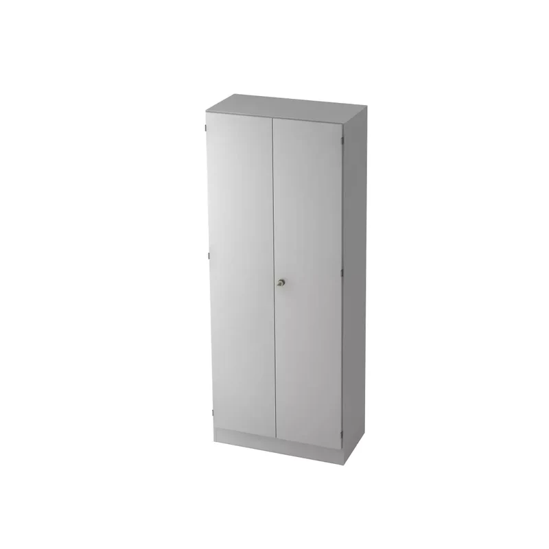 Schrank - 5OH, Sockelblende, Grau/Grau, mit Montageservice