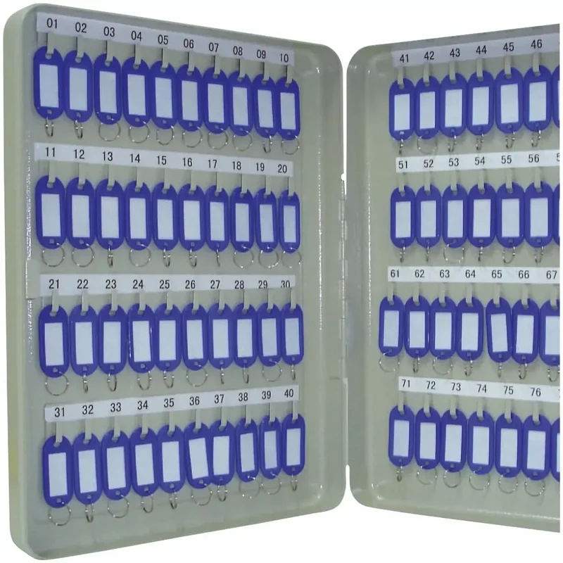 Schlüsselschrank Pearl grey - 80 Haken, Zylinderschloss