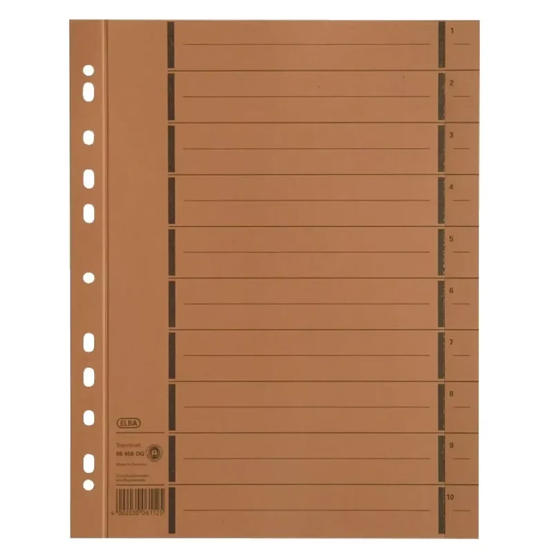 Trennblätter mit Perforation - A4 Überbreite, orange, 1000 Stück