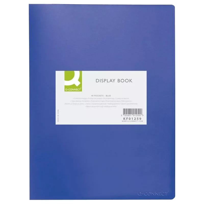 Sichtbuch - 40 Hüllen, Einband PP, 450 mym, blau
