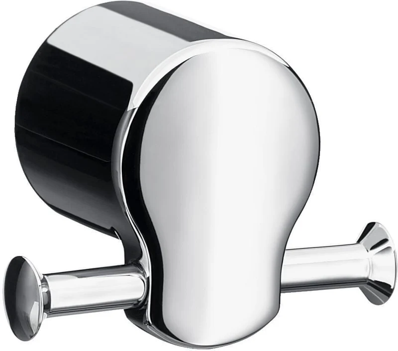 EMCO Doppelhaken fino 00100 – Hochglanz Chrom, 76x56x43 mm, verdeckte Wandmontage