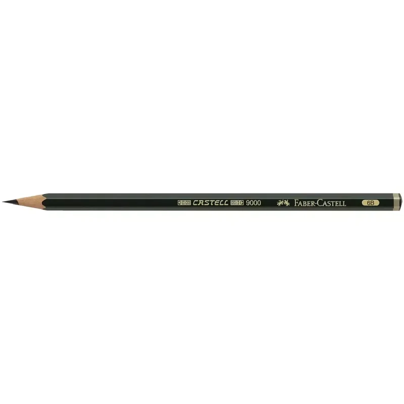 Bleistift CASTELL® 9000 - 6B, dunkelgrün