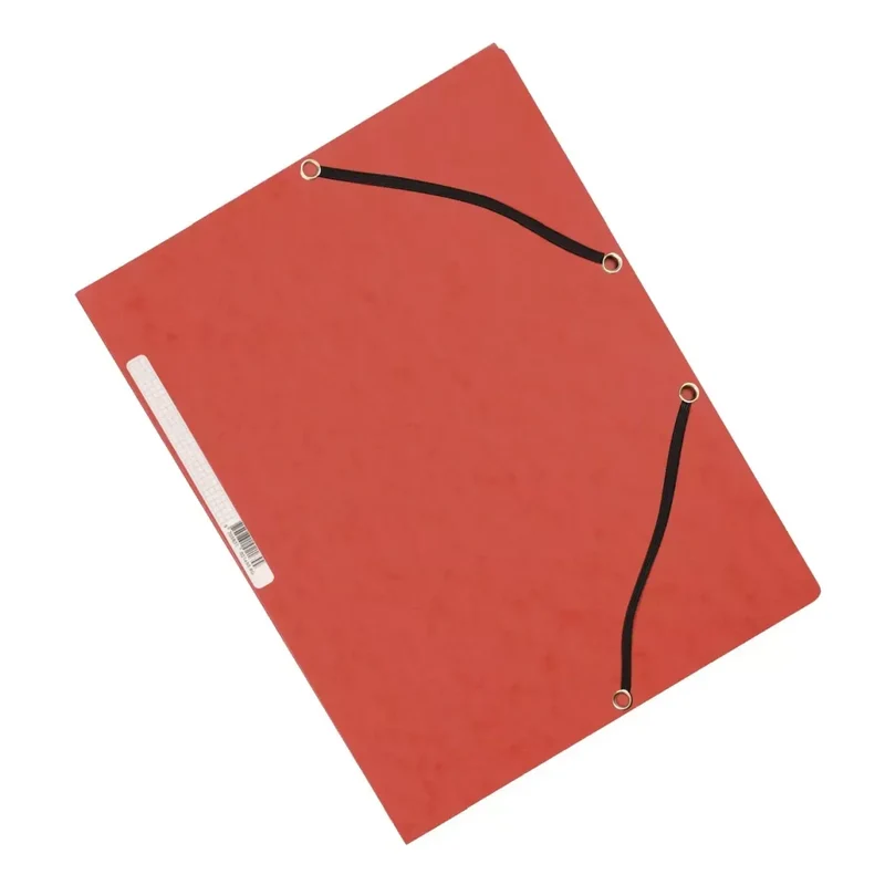 Eckspanner - Karton A4 mit Gummizug rot