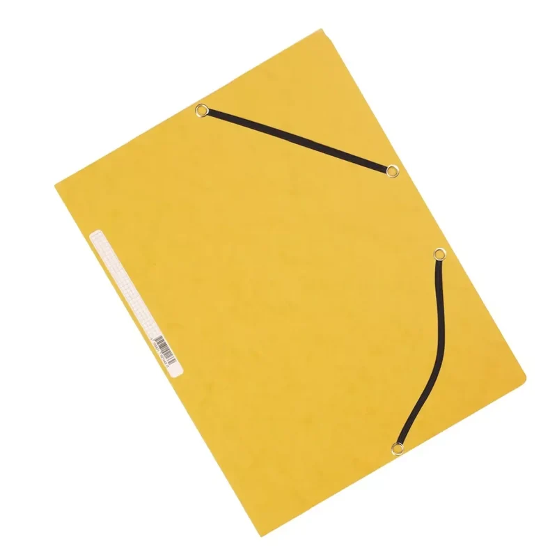 Eckspanner - Karton A4 mit Gummizug gelb