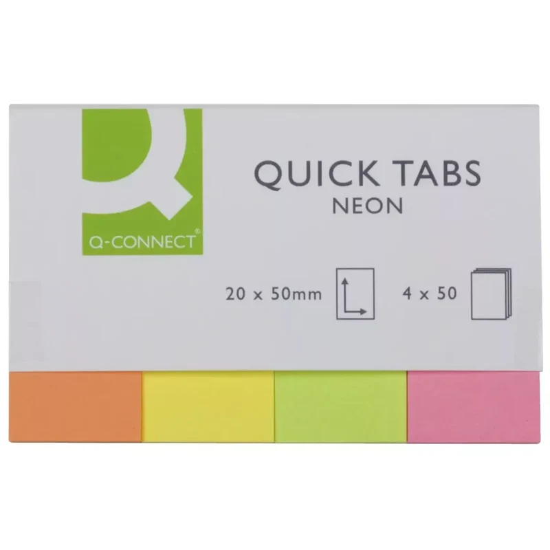 Haftmarker Neon - 20 x 50 mm, 4x 40 Streifen