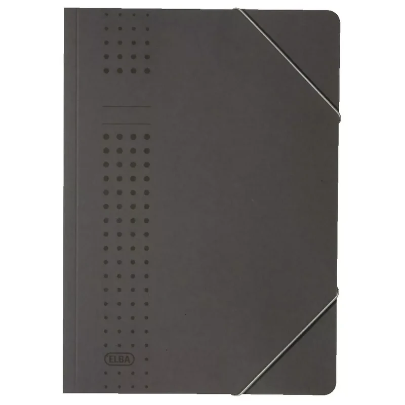Eckspanner chic - Karton (RC), 320 g/qm, A4, anthrazit