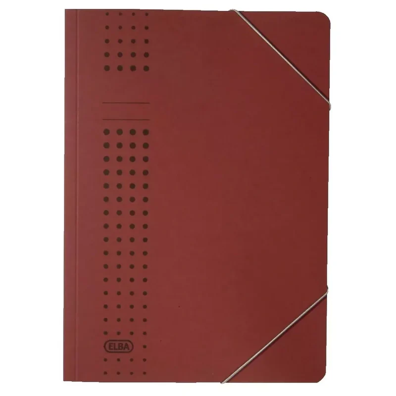 Eckspanner chic A4, für ca. 150 DIN A4-Blätter, mit Eckspannergummi, aus 320 g/m² Karton (RC), bordeaux