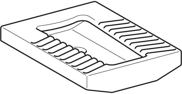 Geberit Publica Hock-WC 45x60 cm weiß – Sanitärkeramik für bodenebene Installation