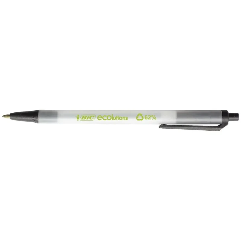 Druckkugelschreiber ECOlutions® Clic Stic - 0,4 mm, schwarz