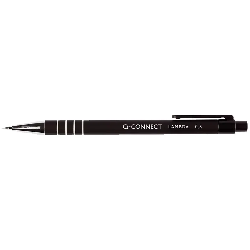 Druckbleistift Lamda, 0,5 mm, ohne Härtegradkennzeichnung, schwarz