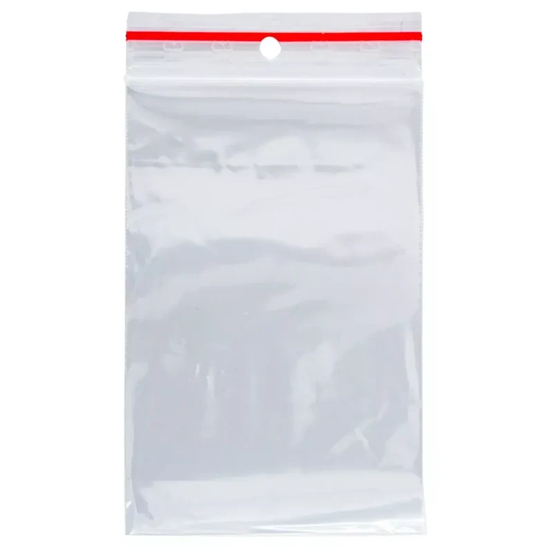 Druckbandbeutel - 80x120mm, transparent, 100 Stück