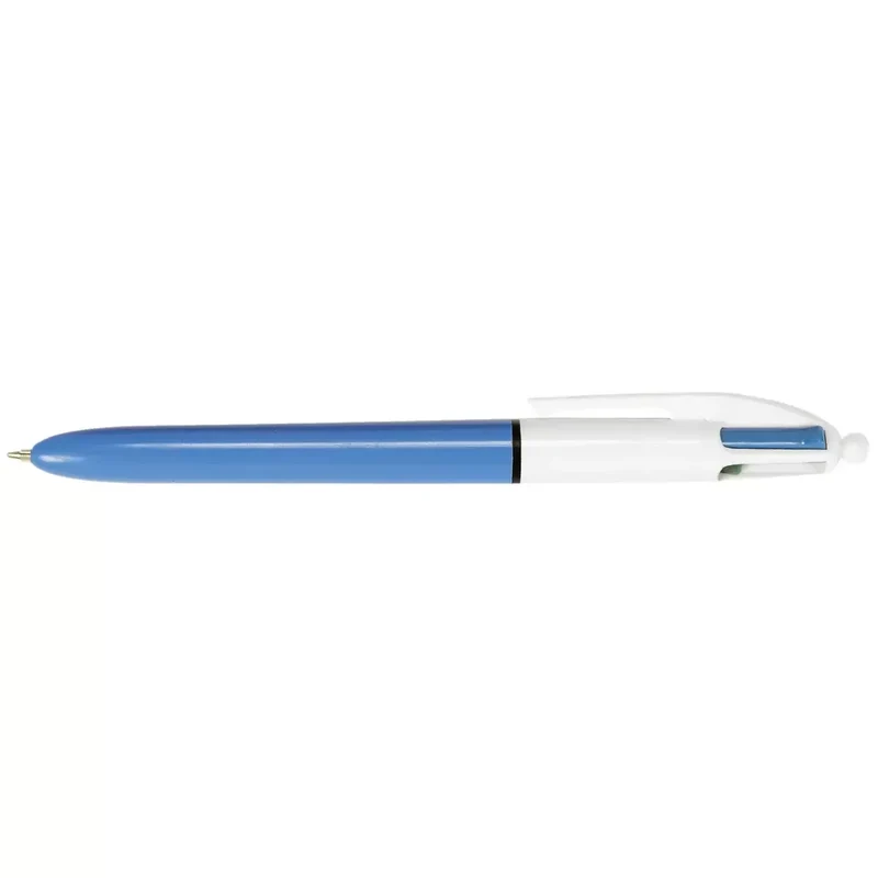 Kugelschreiber 4 Colours - dokumentenecht, 0,4 mm, hellblau/weiß