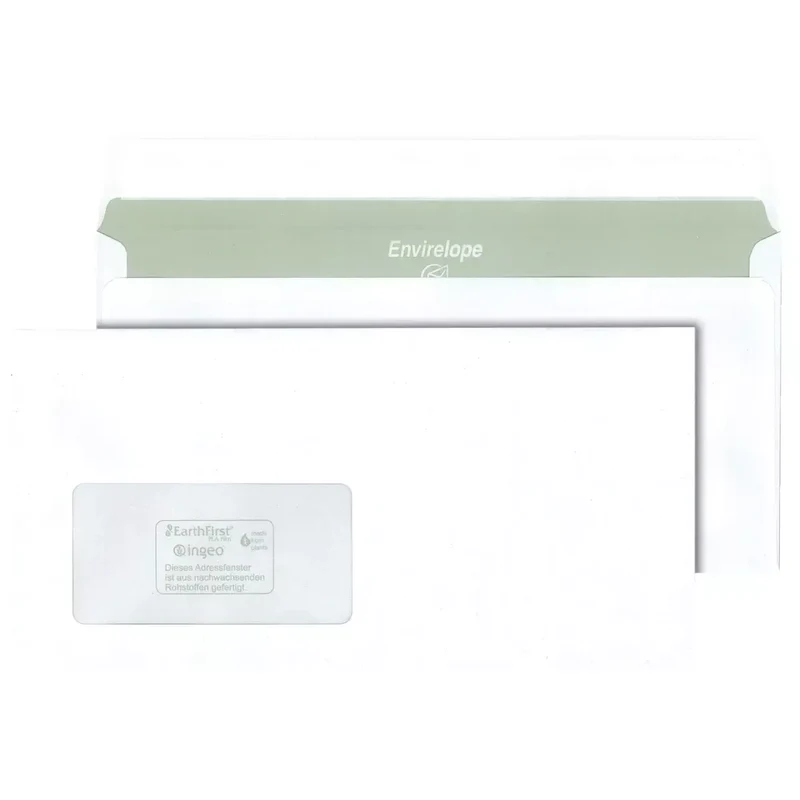 Briefumschlag - DIN lang, haftklebend, 75 g/qm, mit Fenster, 1.000 Stück