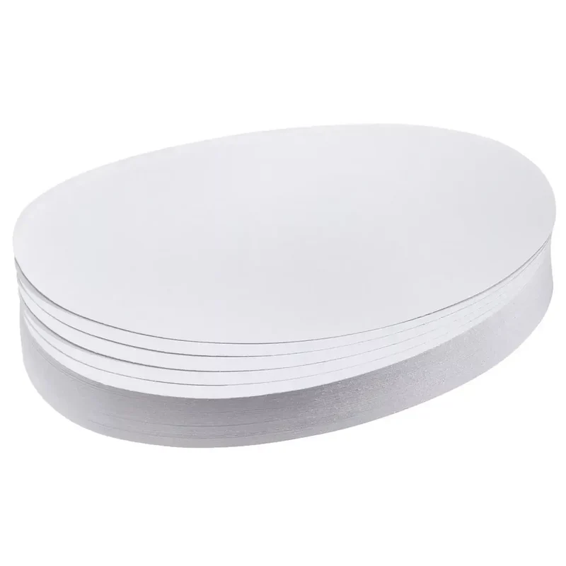 Moderationskarte - Oval, 190 x 110 mm, weiß, 500 Stück