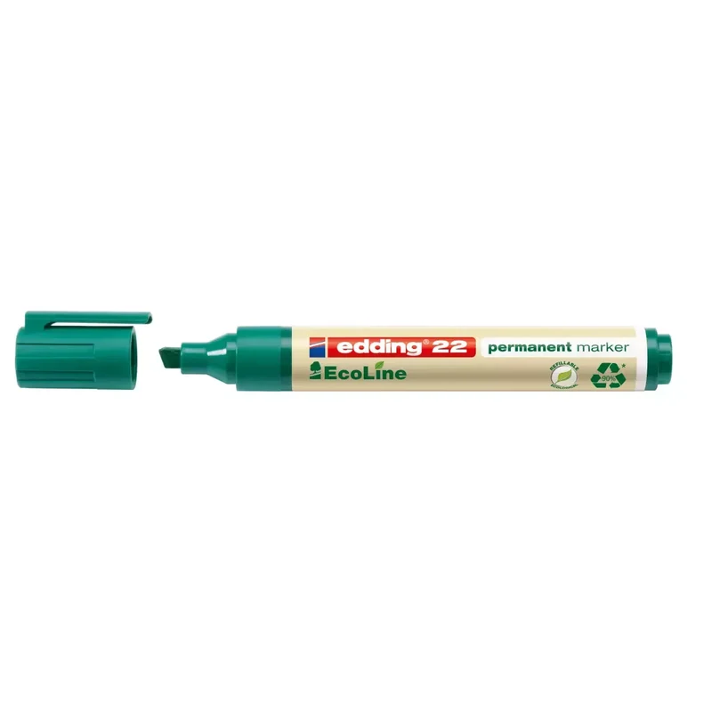 22 Permanentmarker EcoLine - 1 - 5 mm, grün, nachfüllbar
