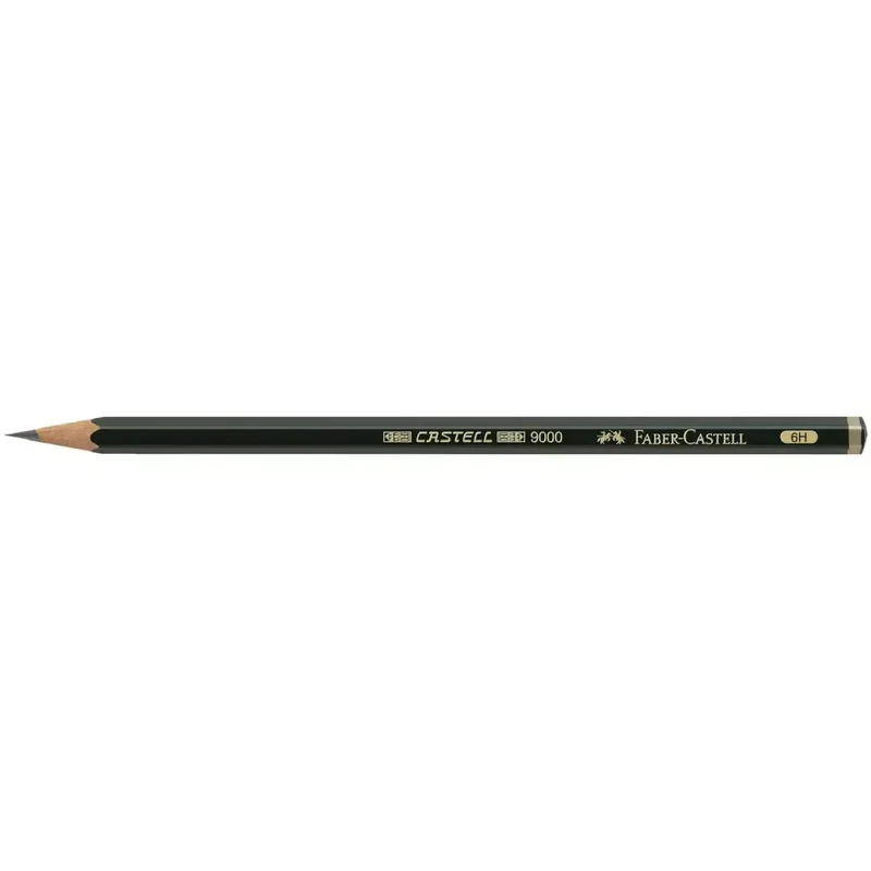 Bleistift CASTELL® 9000 - 6H, dunkelgrün