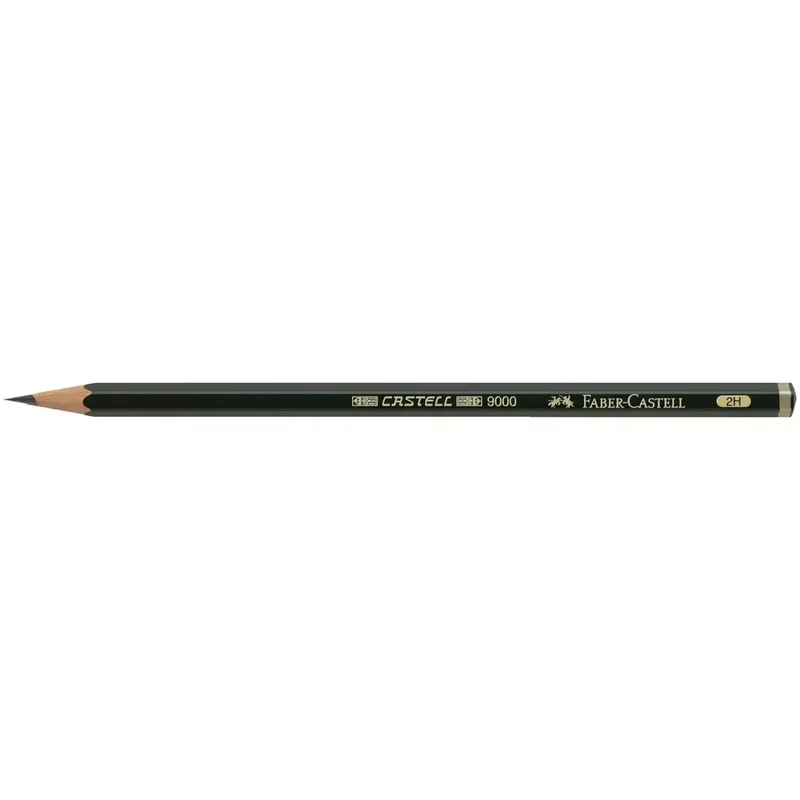 Bleistift CASTELL® 9000 - 2H, dunkelgrün