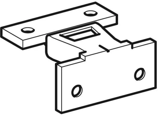 GEBERIT Spiegelklemmen-Set für Citterio Spiegelschrank, 2 Stück, Zubehör