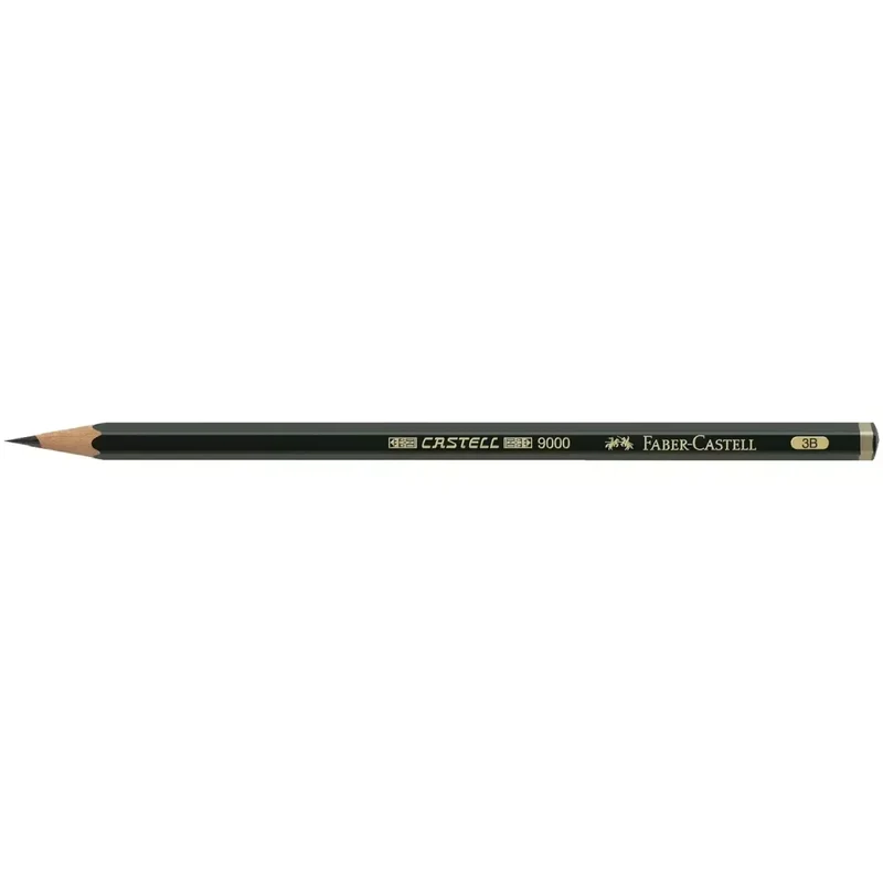Bleistift CASTELL® 9000 - 3B, dunkelgrün