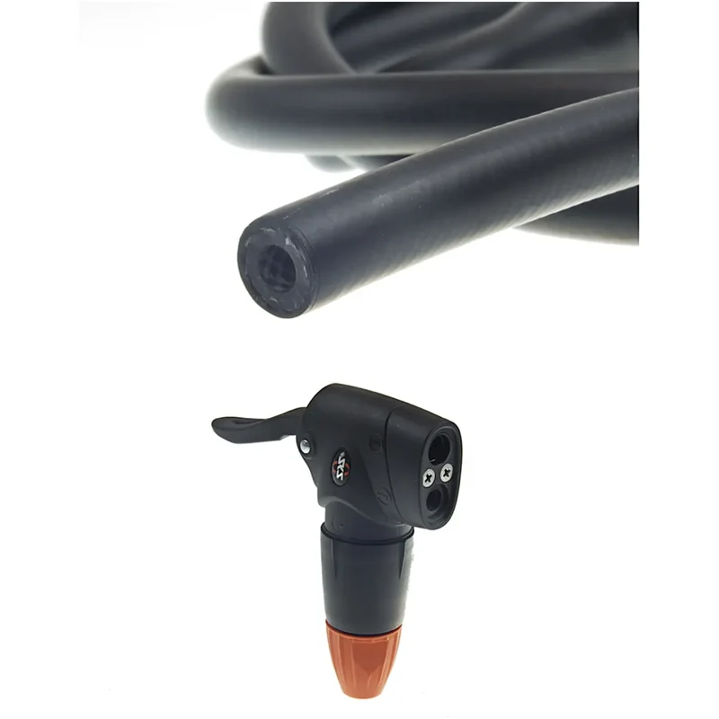 Pumpenkopf aus Kunststoff von SKS, Multivalve, mit Gummischlauch, für ibombo Fahrrad-Reparaturstation