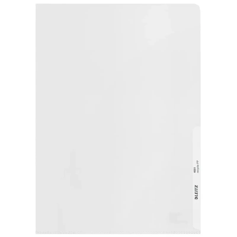 4001 Sichthülle Recycle - A4, PP, genarbt, dokumentenecht, farblos