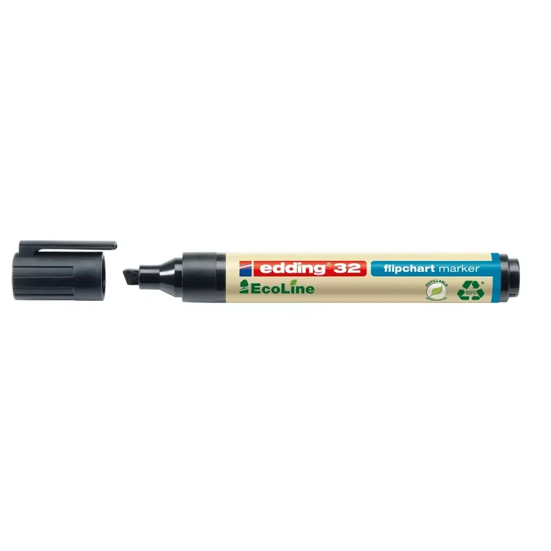 32 Flipchartmarker EcoLine - nachfüllbar, 1 - 5 mm, schwarz