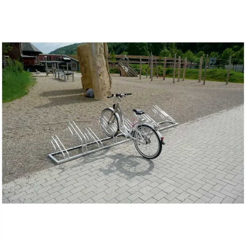 Fahrradständer, feuerverzinkt, zum Einbetonieren verzinkt, zum Einbetonieren, 2x6 Fahrräder