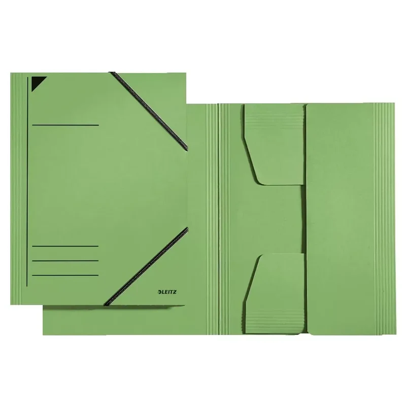 3981 Eckspannermappe - A4, 250 Blatt, Pendarec-Karton (RC), grün