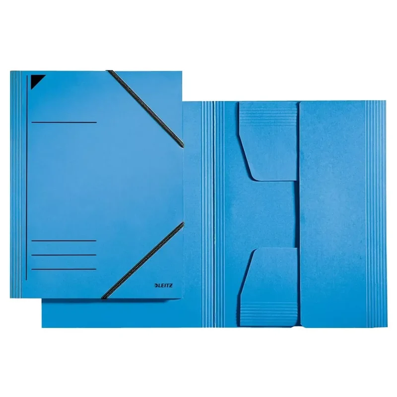 3981 Eckspannermappe - A4, 250 Blatt, Pendarec-Karton (RC), blau