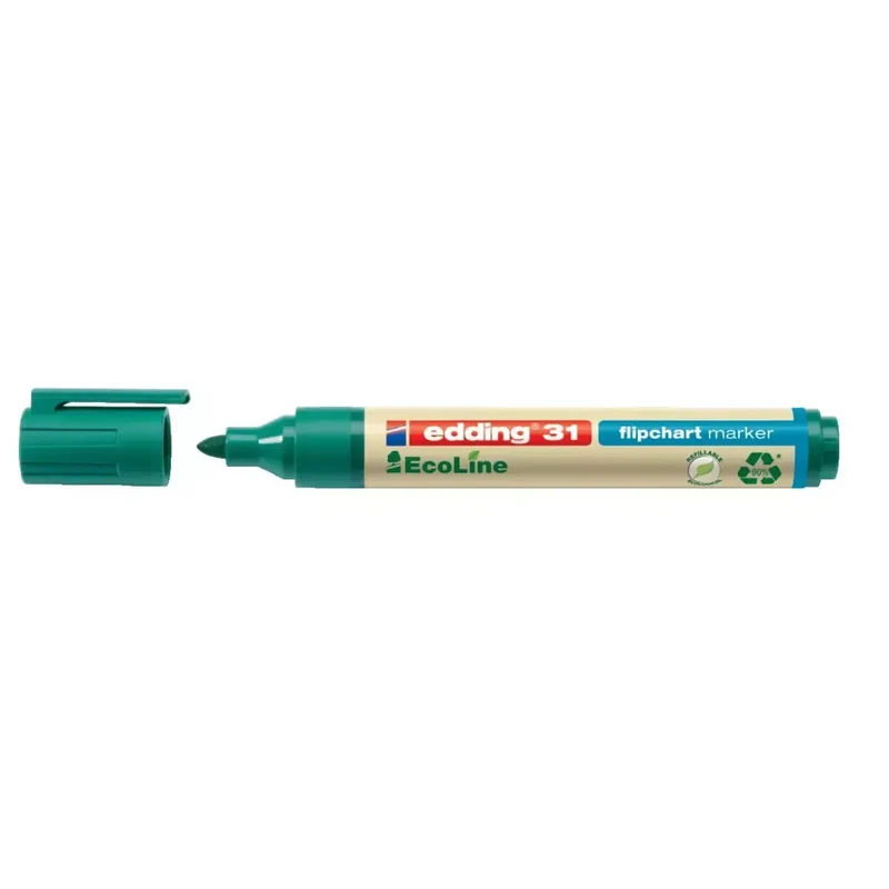 31 Flipchartmarker EcoLine - nachfüllbar, 1,5 - 3 mm, grün