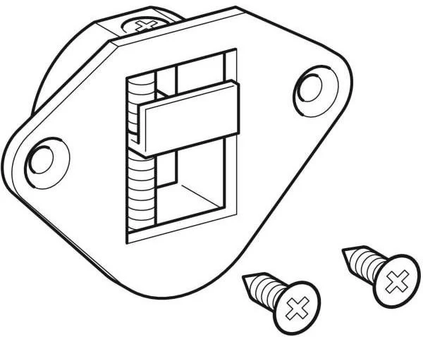 Geberit Schrankaufhänger für iCon xs Regal – Zubehör für Serie iCon