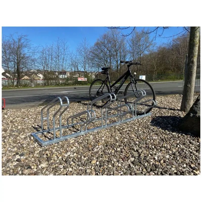 Fahrradständer, feuerverzinkt, zum Einbetonieren verzinkt, zum Einbetonieren, 3 Fahrräder