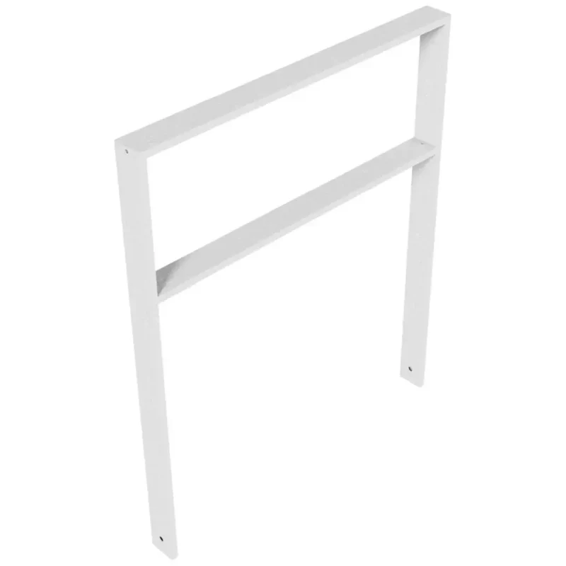Anlehnbügel aus Vierkantrohr 80x20 mm, zum Einbetonieren, verzinkt, zum Einbetonieren, mit Querholm
