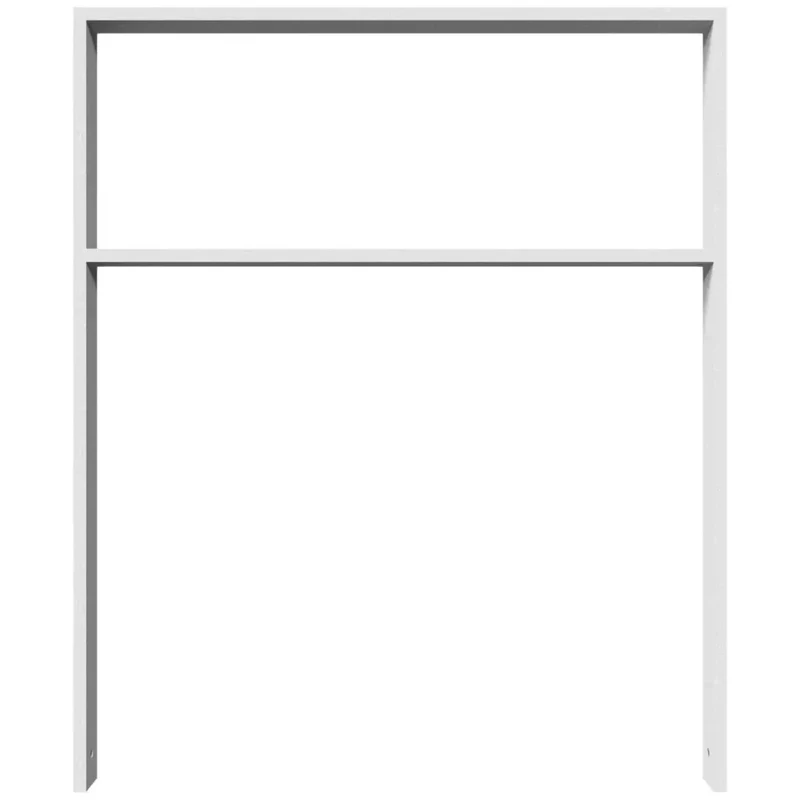 Anlehnbügel aus Vierkantrohr 80x20 mm, zum Einbetonieren, verzinkt, zum Einbetonieren, mit Querholm