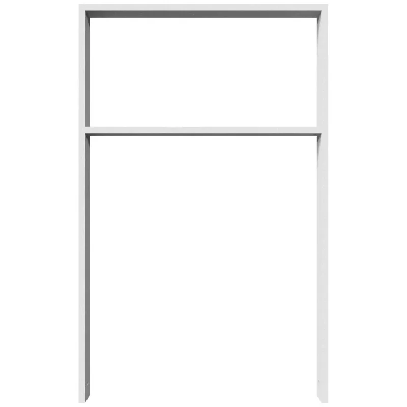 Anlehnbügel aus Vierkantrohr 80x20 mm, verzinkt, zum Einbetonieren mit Querholm, zum Einbetonieren