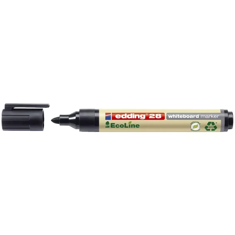 28 Boardmarker EcoLine - nachfüllbar, 1,5 - 3 mm, schwarz