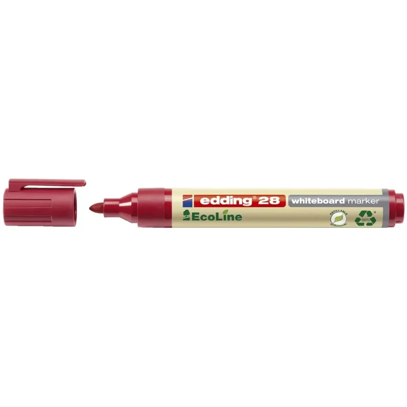 28 Boardmarker EcoLine - nachfüllbar, 1,5 - 3 mm, rot