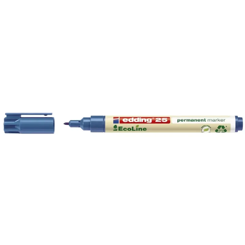 25 Permanentmarker EcoLine - 1 - 5 mm, blau, nachfüllbar
