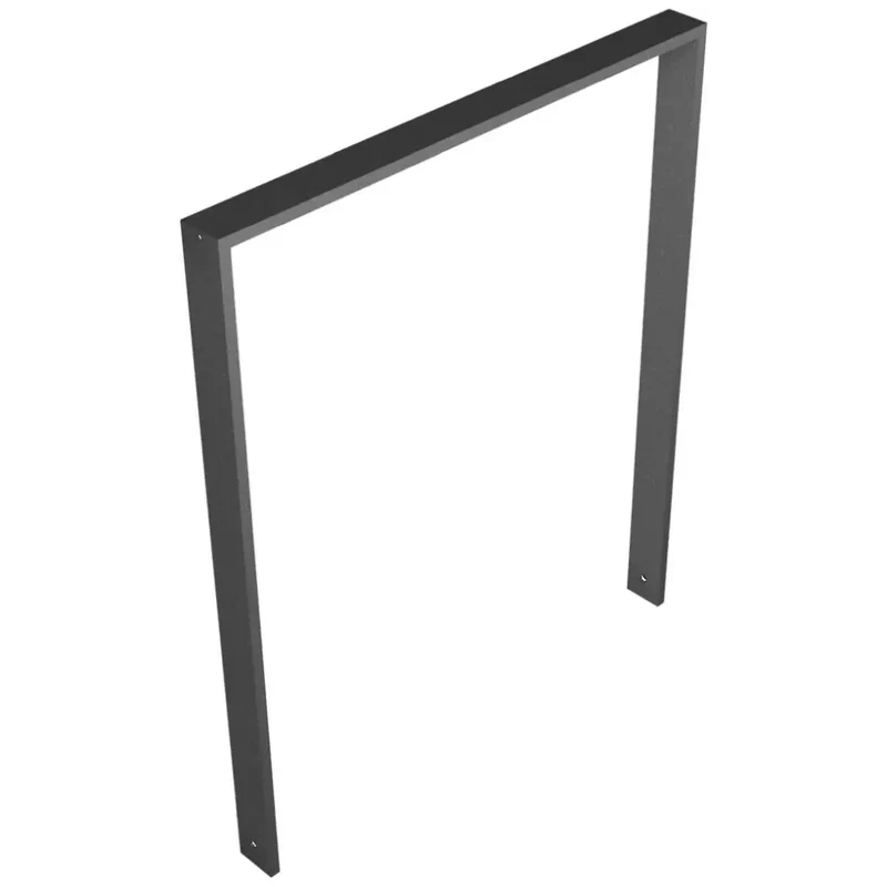 Anlehnbügel aus Vierkantrohr 80x20 mm, zum Einbetonieren, verzinkt, zum Einbetonieren, ohne Querholm