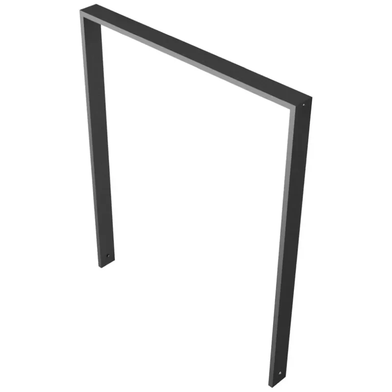 Anlehnbügel aus Vierkantrohr 80x20 mm, zum Einbetonieren, verzinkt, zum Einbetonieren, ohne Querholm