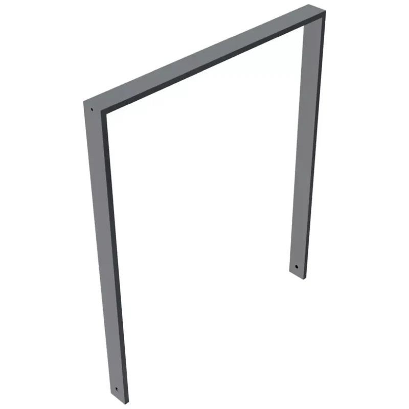 Anlehnbügel aus Vierkantrohr 80x20 mm, zum Einbetonieren, verzinkt, zum Einbetonieren, DB 703, ohne Querholm