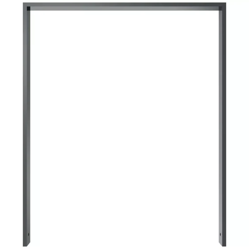 Anlehnbügel aus Vierkantrohr 80x20 mm, zum Einbetonieren, verzinkt, zum Einbetonieren, DB 703, ohne Querholm