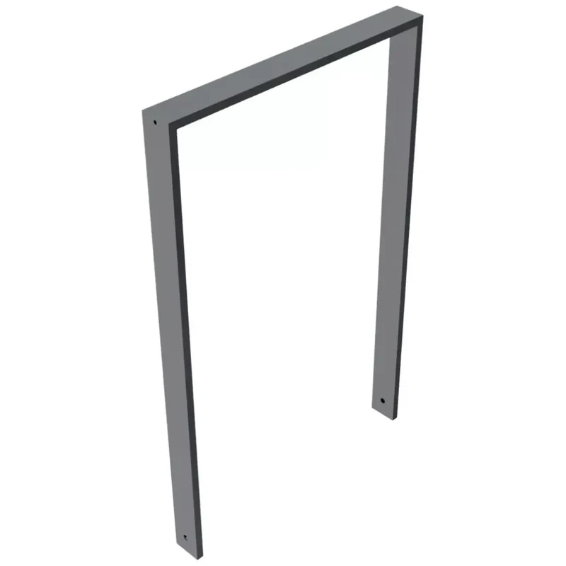 Anlehnbügel aus Vierkantrohr 80x20 mm, verzinkt, zum Einbetonieren, DB 703, ohne Querholm, zum Einbetonieren