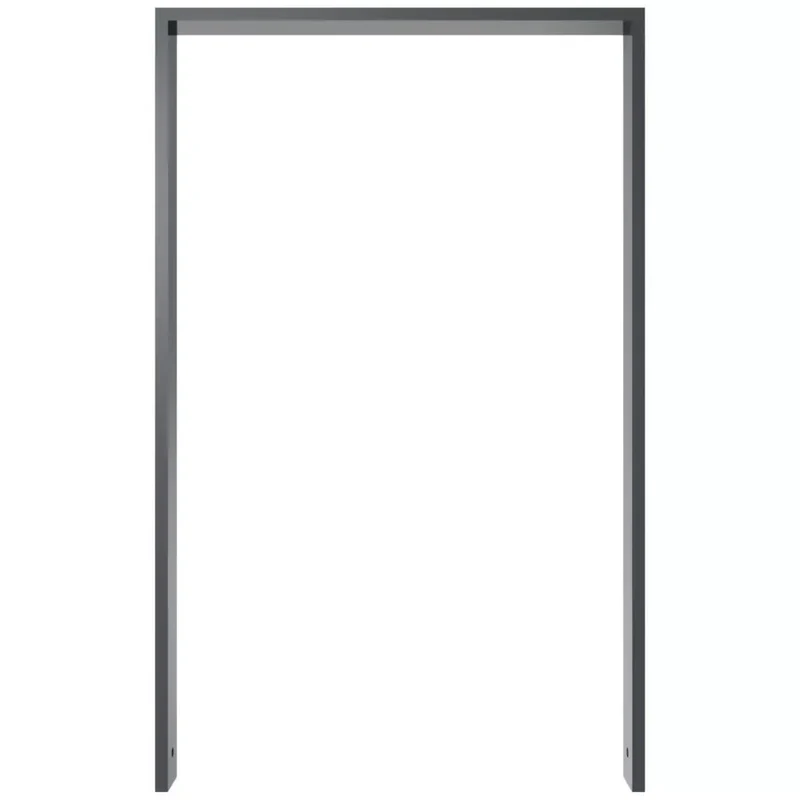 Anlehnbügel aus Vierkantrohr 80x20 mm, verzinkt, zum Einbetonieren, DB 703, ohne Querholm, zum Einbetonieren