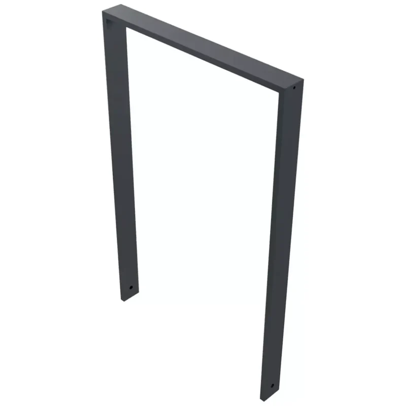 Anlehnbügel aus Vierkantrohr 80x20 mm, verzinkt, zum Einbetonieren, DB 703, ohne Querholm, zum Einbetonieren